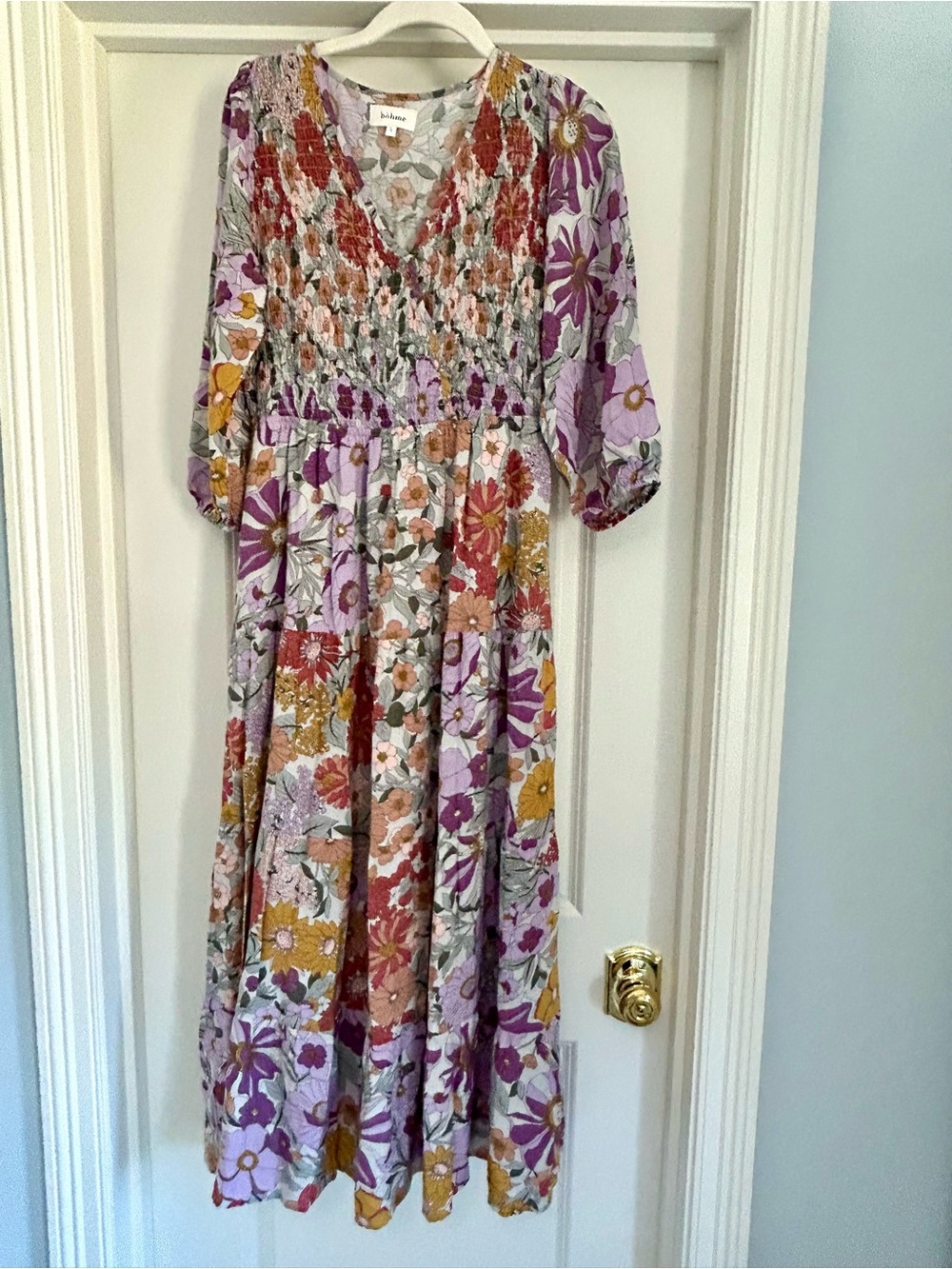 Floral Smocked Maxi Dress